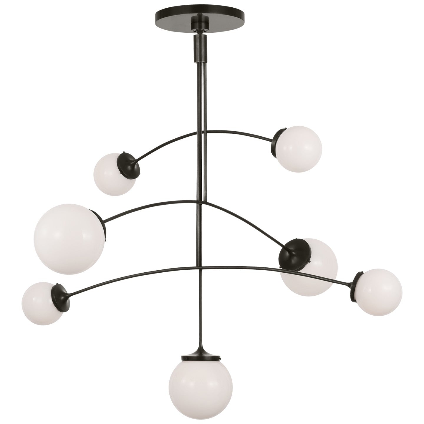 Visual Comfort Signature - KS 5404BZ-WG - Four Light Chandelier - Prescott - Bronze