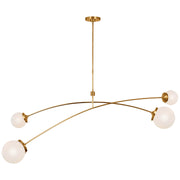 Visual Comfort Signature - KS 5406SB-WG - LED Chandelier - Prescott - Soft Brass