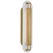 Visual Comfort Signature - KW 2506AB/WHT - LED Wall Sconce - Teline - Antique-Burnished Brass and Matte White