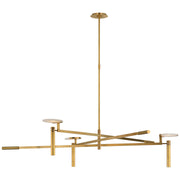Visual Comfort Signature - KW 5603AB-ALB - LED Chandelier - Melange - Antique-Burnished Brass