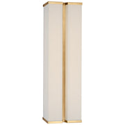 Visual Comfort Signature - PCD 2250HAB/L - LED Wall Sconce - Vernet - Hand-Rubbed Antique Brass and Linen