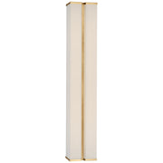 Visual Comfort Signature - PCD 2252HAB/L - LED Wall Sconce - Vernet - Hand-Rubbed Antique Brass and Linen