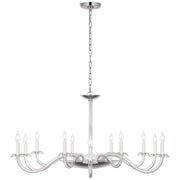 Visual Comfort Signature - PCD 5021CG/PN - LED Chandelier - Brigitte - Clear Glass and Polished Nickel