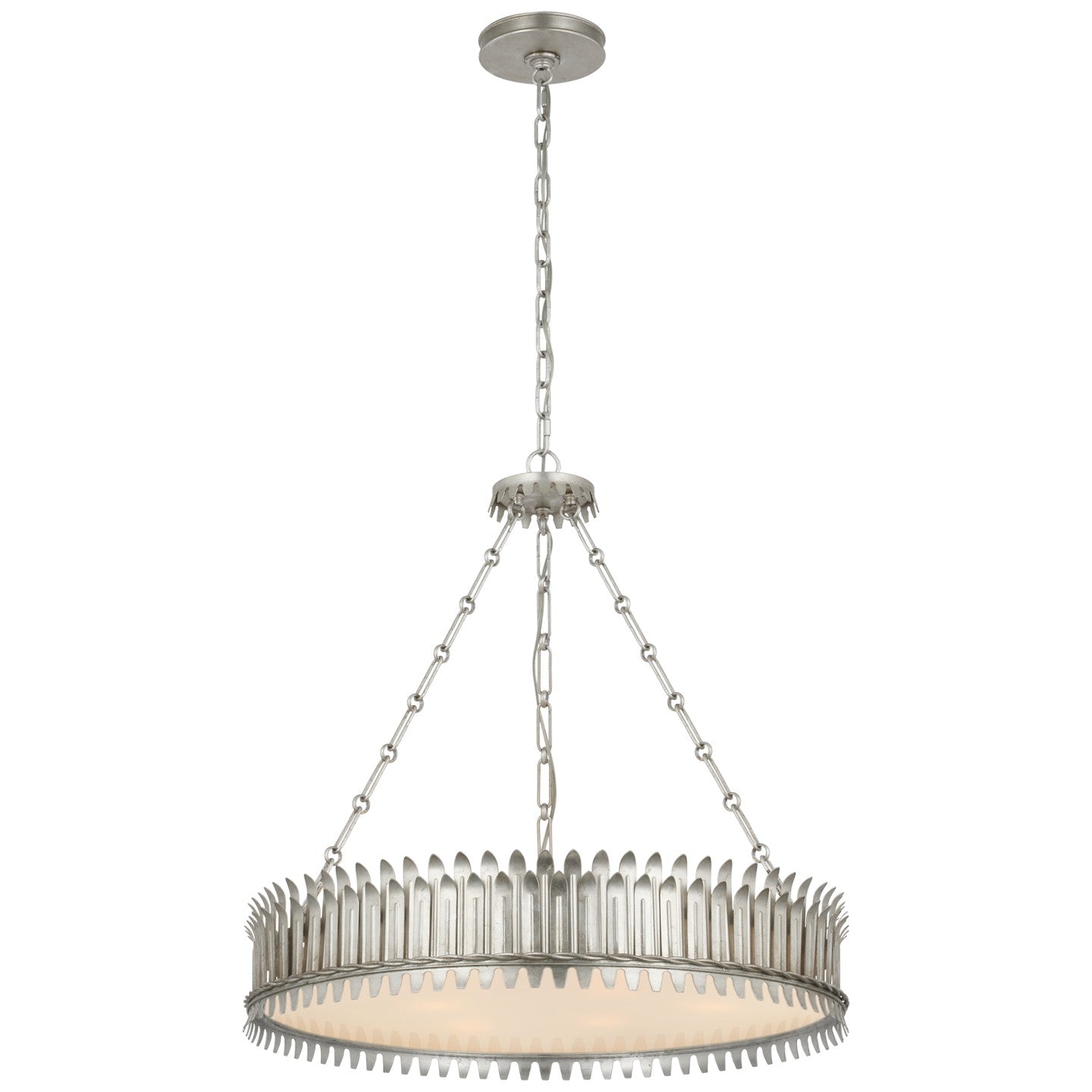 Visual Comfort Signature - SK 5206BSL-FA - LED Chandelier - Leslie - Burnished Silver Leaf