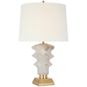 Visual Comfort Signature - TOB 3552ALB/HAB-L - LED Table Lamp - Luxor - Alabaster and Hand-Rubbed Antique Brass