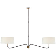 Visual Comfort Signature - TOB 5353BZ/HAB-L - LED Chandelier - Canto - Bronze and Brass