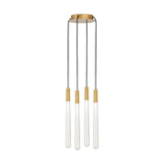 Visual Comfort Modern - 700TRSPPYLC4RNB-LED930 - LED Chandelier - Pylon - Natural Brass
