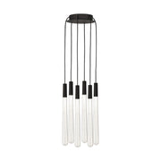 Visual Comfort Modern - 700TRSPPYLC6RB-LED930 - LED Chandelier - Pylon - Nightshade Black
