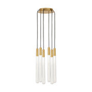 Visual Comfort Modern - 700TRSPPYLC6RNB-LED930 - LED Chandelier - Pylon - Natural Brass