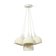Palecek - 2263-79 - Six Light Chandelier - Madeline - Whitewash