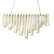 Palecek - 2945-79 - Three Light Chandelier - Raya - Off-White