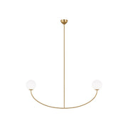 Visual Comfort Studio - AEC1132BBS - Two Light Linear Chandelier - Galassia - Burnished Brass