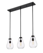 Z-Lite - 488P8-3L-MB - Three Light Linear Chandelier - Ayra - Matte Black