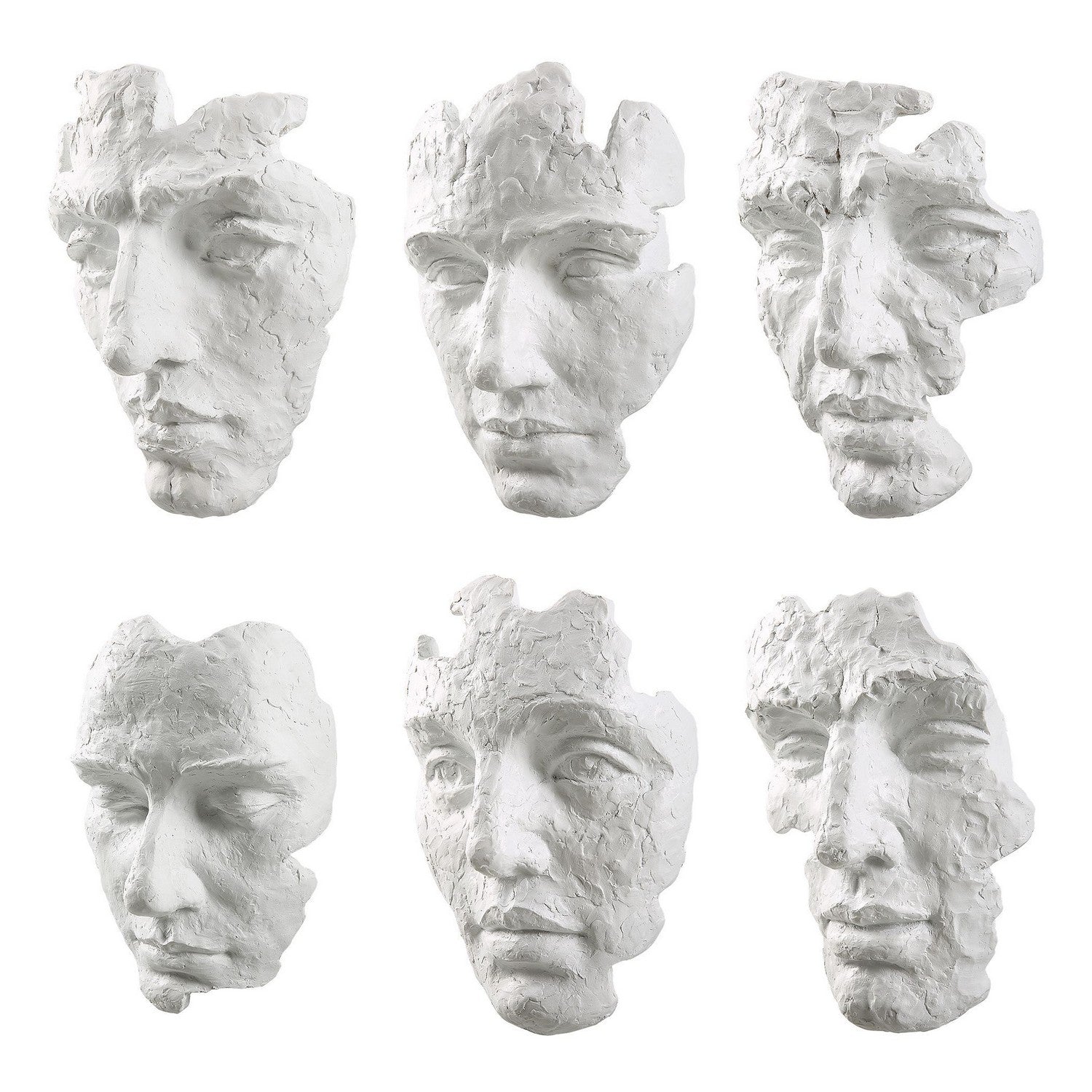 Uttermost - 04358 - Wall Decor, Set/6 - Self-Portrait - Matte White