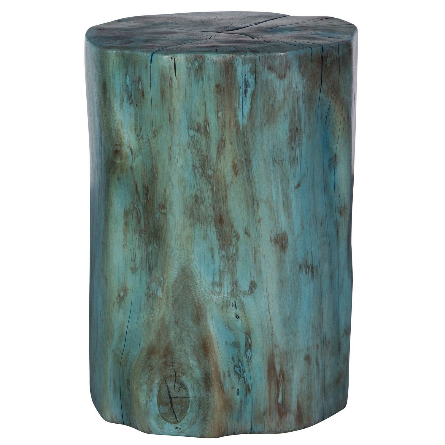 Uttermost - 22948 - Accent Stool - Habitat - Rich Blue-green Stain Highlighting
