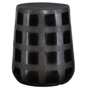 Uttermost - 22987 - Stool - Patchwork Garden - Matte Black