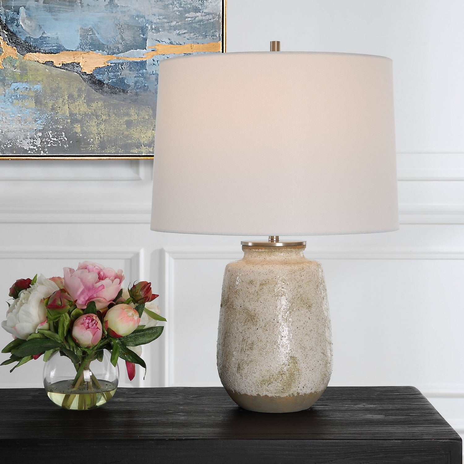 Uttermost - 30251-1 - One Light Table Lamp - Medan - Brushed Nickel
