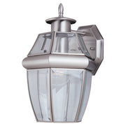 Generation Lighting - 8038-965 - One Light Outdoor Wall Lantern - Lancaster - Antique Brushed Nickel
