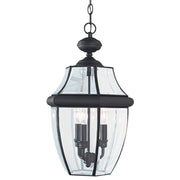 Generation Lighting - 6039-12 - Three Light Outdoor Pendant - Lancaster - Black