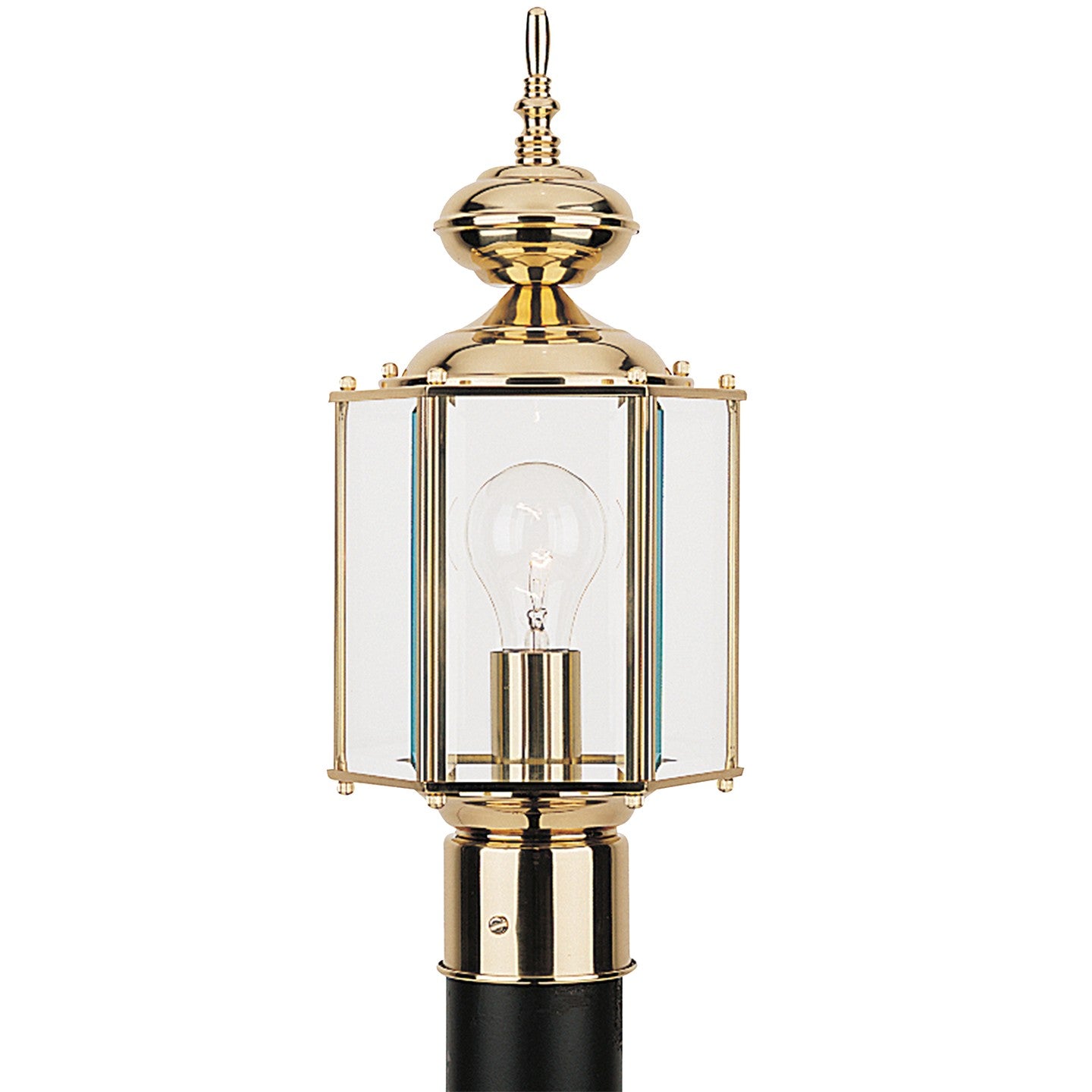 Generation Lighting - 8209-02 - One Light Outdoor Post Lantern - Classico - Polished Brass