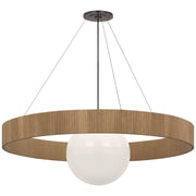 Visual Comfort Signature - WS 5002BZ/NO-WG - LED Chandelier - Arena - Bronze and White Glass