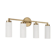 Capital Lighting - 151741AD - Four Light Vanity - Alyssa - Aged Brass