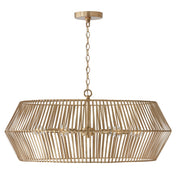 Capital Lighting - 430361MA - Six Light Chandelier - Kaiya - Matte Brass