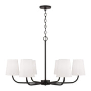 Capital Lighting - 449462MB-706 - Six Light Chandelier - Brody - Matte Black