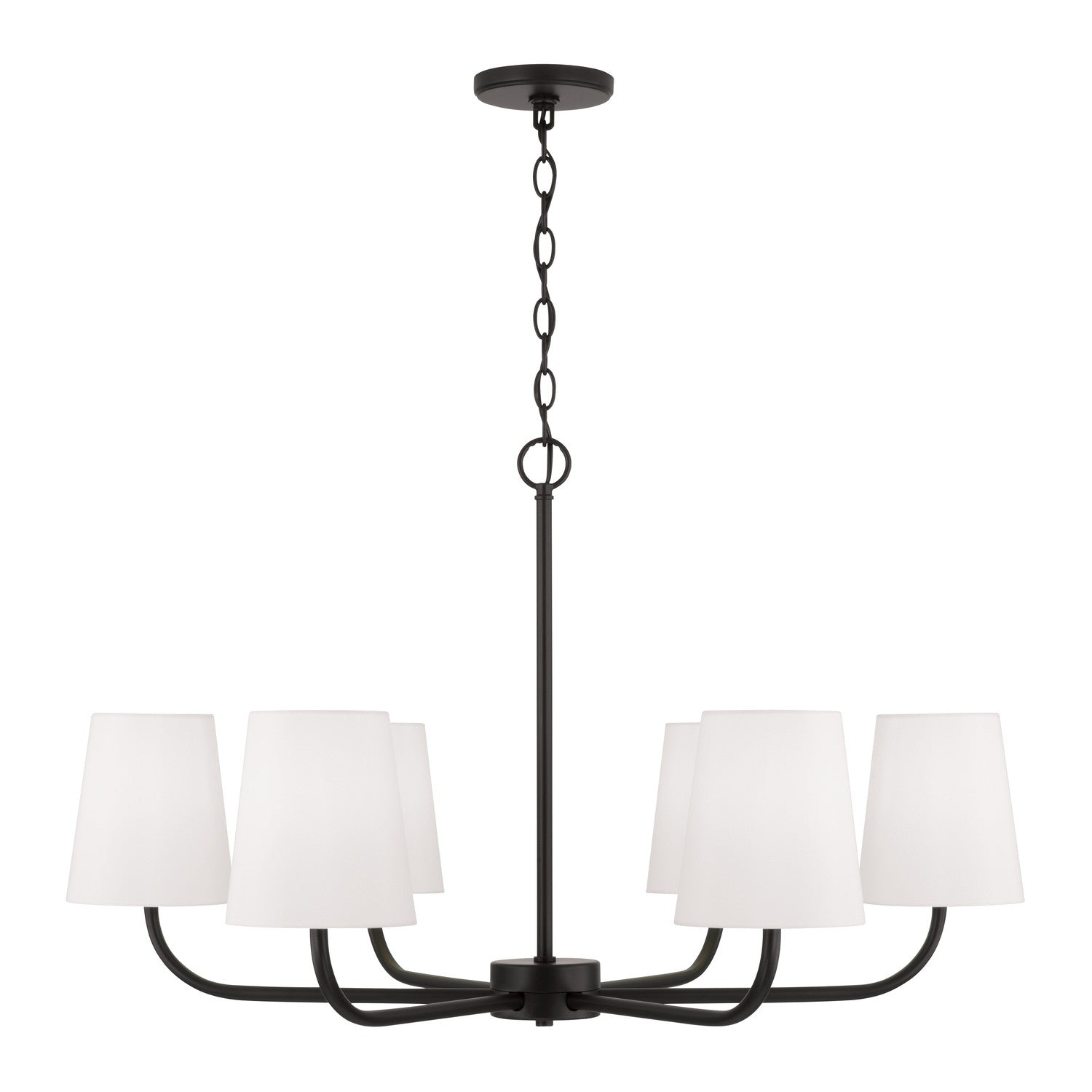 Capital Lighting - 449462MB-706 - Six Light Chandelier - Brody - Matte Black