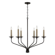 Capital Lighting - 451561MB - Six Light Chandelier - Wilder - Matte Black