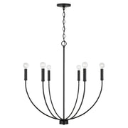 Capital Lighting - 452161MB - Six Light Chandelier - Ansley - Matte Black