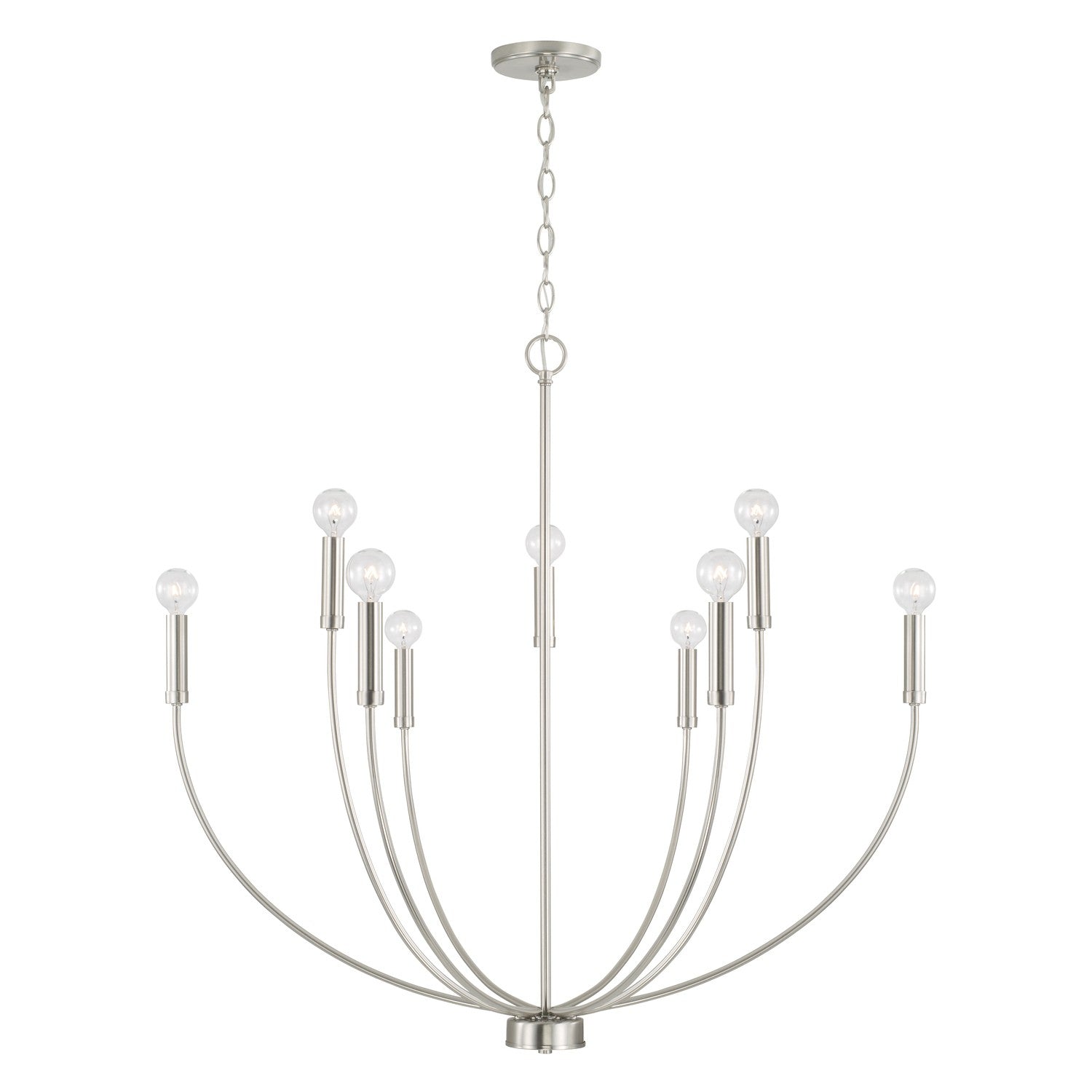 Capital Lighting - 452191BN - Nine Light Chandelier - Ansley - Brushed Nickel