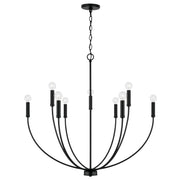 Capital Lighting - 452191MB - Nine Light Chandelier - Ansley - Matte Black