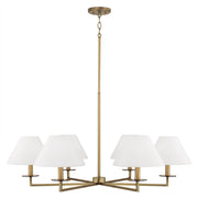 Capital Lighting - 452261AD - Six Light Chandelier - Gilda - Aged Brass