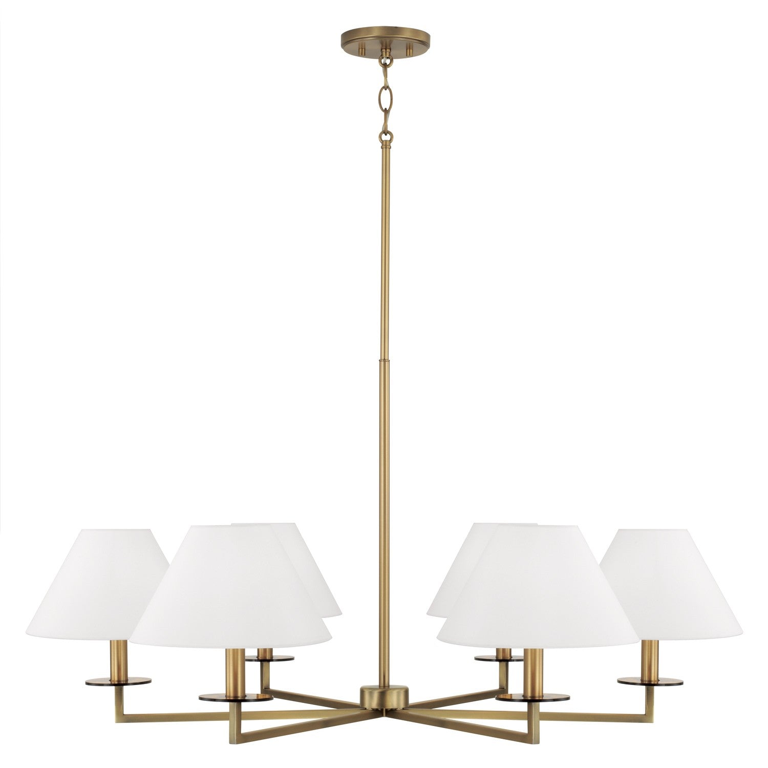 Capital Lighting - 452261AD - Six Light Chandelier - Gilda - Aged Brass