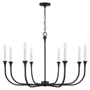 Capital Lighting - 452381BI - Eight Light Chandelier - Decklan - Black Iron