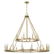 Capital Lighting - 4910AD - 24 Light Chandelier - Pearson - Aged Brass