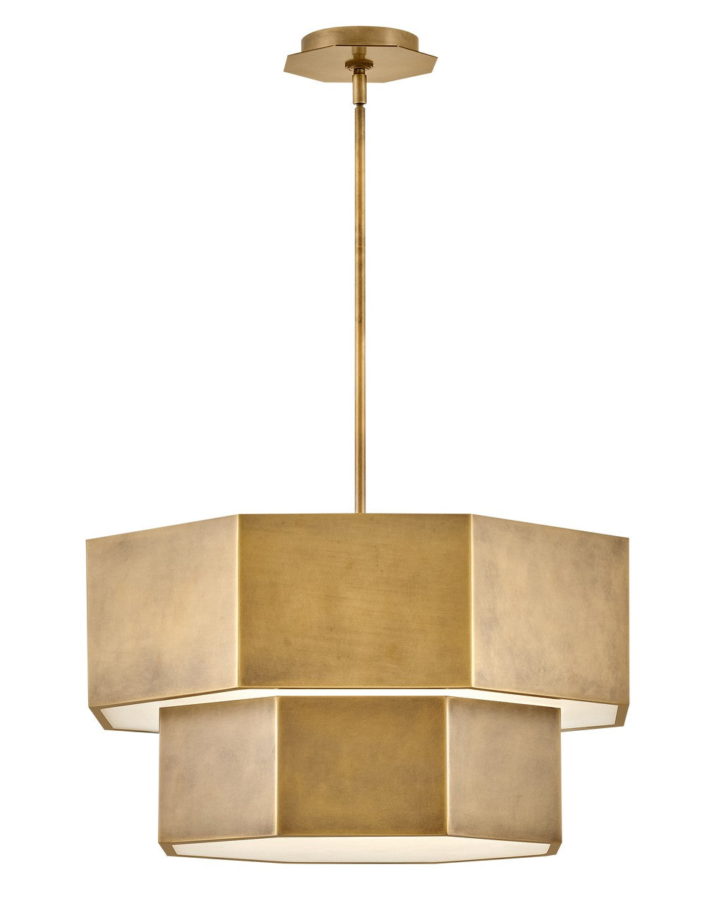 Hinkley - 46994HB - LED Chandelier - Facet - Heritage Brass