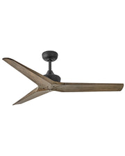 Hinkley - 903752FDB-NDD - 52"Ceiling Fan - Chisel - Matte Black