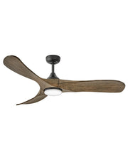 Hinkley - 903856FDB-LDD - 56"Ceiling Fan - Swell Illuminated - Matte Black
