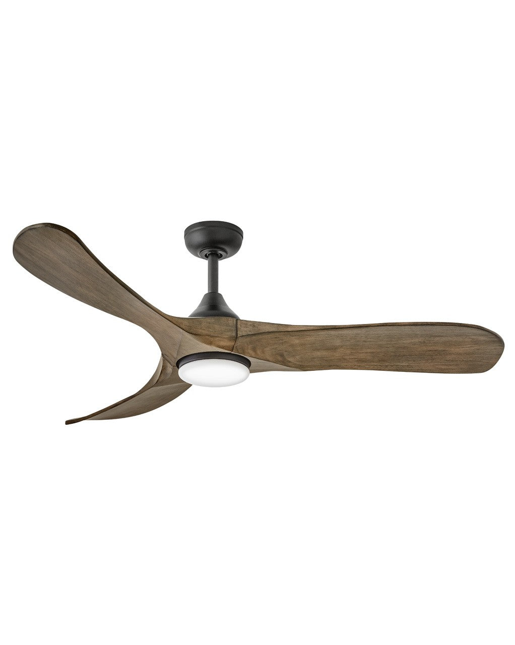 Hinkley - 903856FDB-LDD - 56"Ceiling Fan - Swell Illuminated - Matte Black