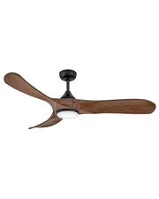 Hinkley - 903856FWB-LDD - 56"Ceiling Fan - Swell Illuminated - Matte Black