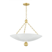 Mitzi - H846703-VGL/SWH - Three Light Pendant - Amali - Vintage Gold Leaf/Soft White