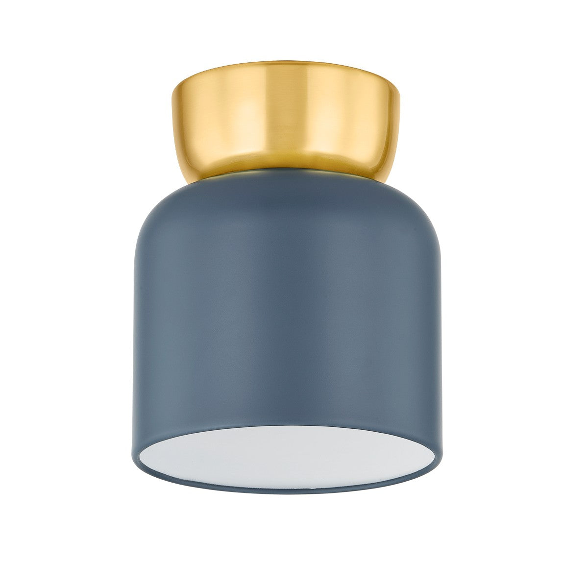 Mitzi - H890501S-AGB/SBL - One Light Flush Mount - Batya - Aged Brass/Slate Blue