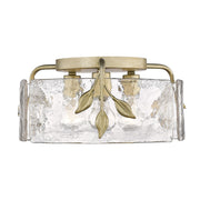 Golden - 3160-FM WG-HWG - Three Light Flush Mount - Calla - White Gold