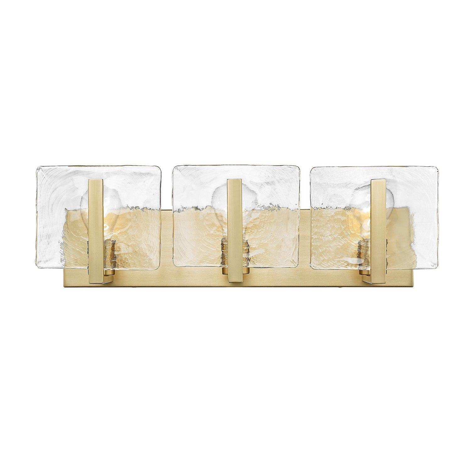 Golden - 3164-BA3 BCB-HWG - Three Light Bath Vanity - Aenon - Brushed Champagne Brass