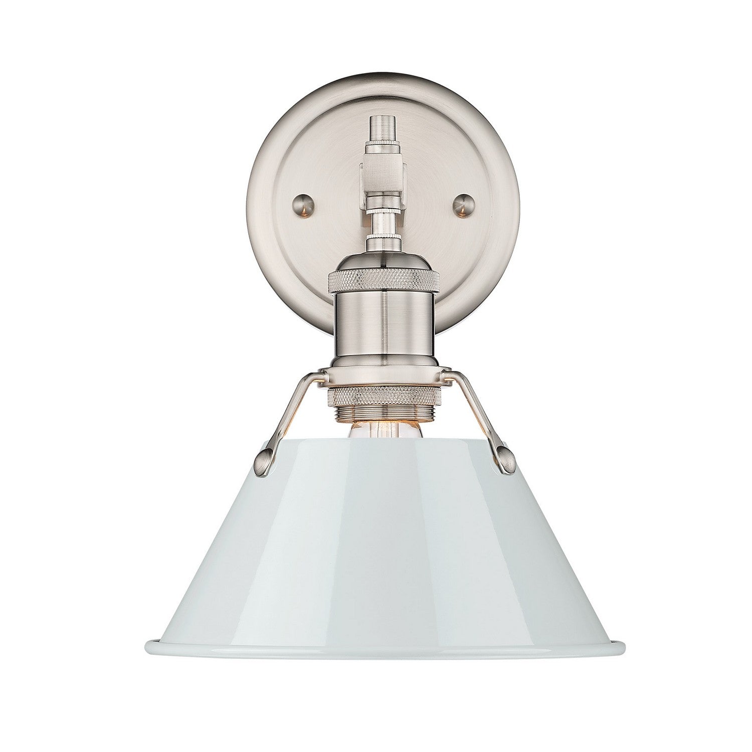 Golden - 3306-BA1 PW-DB - One Light Bath Vanity - Orwell - Pewter