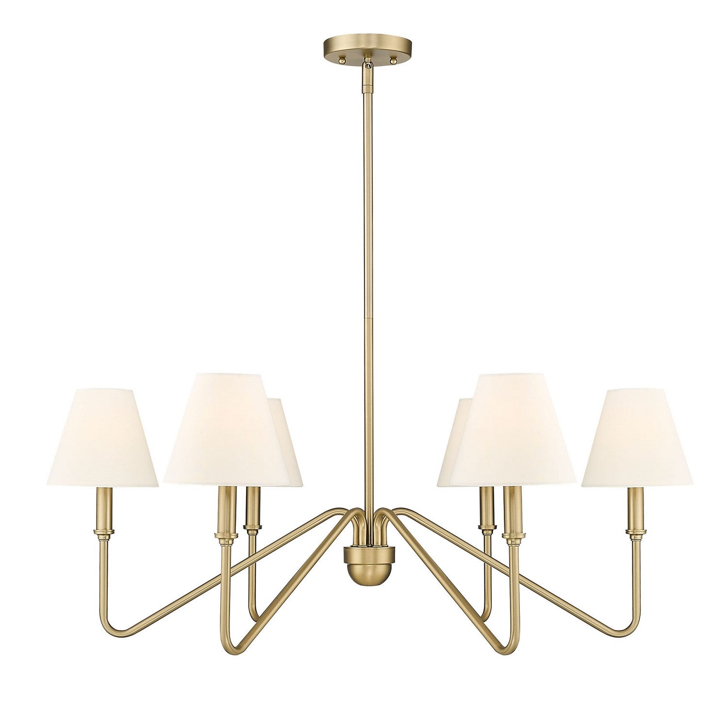 Golden - 3690-6 BCB-IL - Six Light Chandelier - Kennedy - Brushed Champagne Brass