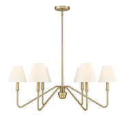 Golden - 3690-6 BCB-IL - Six Light Chandelier - Kennedy - Brushed Champagne Brass