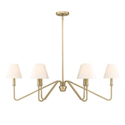 Golden - 3690-LP BCB-IL - Six Light Linear Pendant - Kennedy - Brushed Champagne Brass